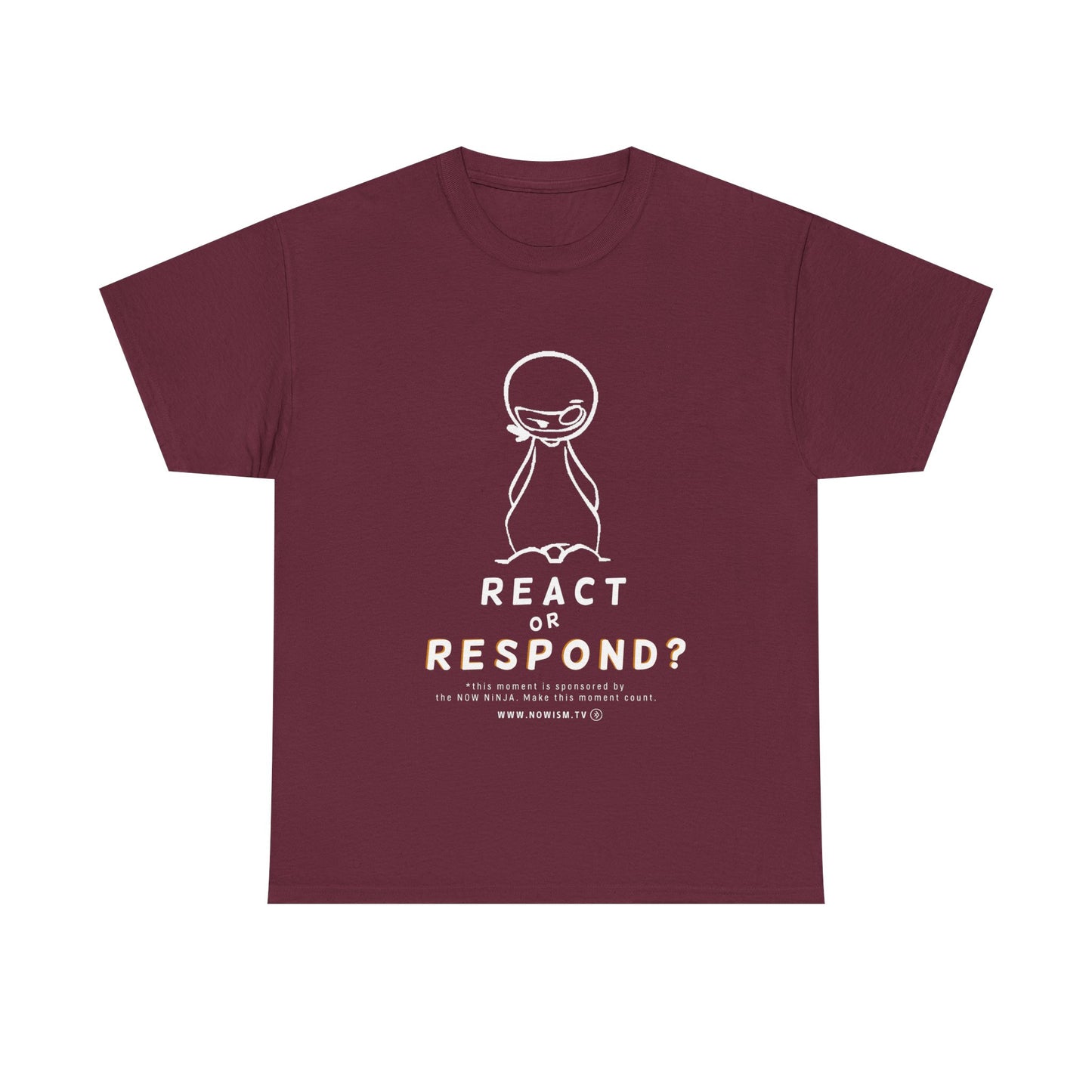 NOW NiNJA: React or Respond TShirt