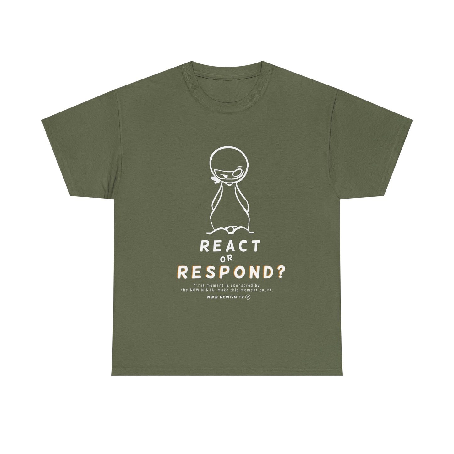 NOW NiNJA: React or Respond TShirt