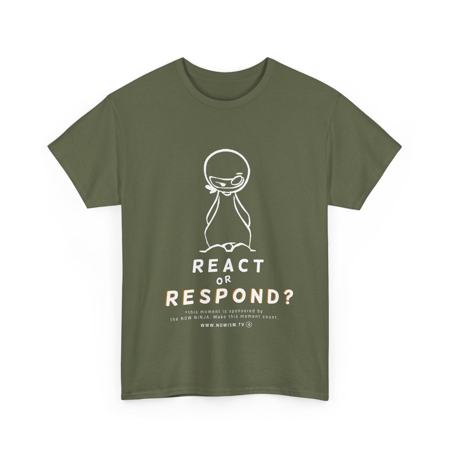NOW NiNJA: React or Respond TShirt